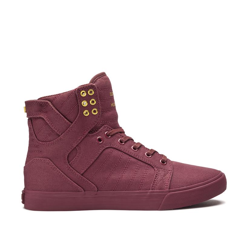 Zapatillas Altas Supra Argentina Hombre - SKYTOP Burdeos (NAWGF-2417)